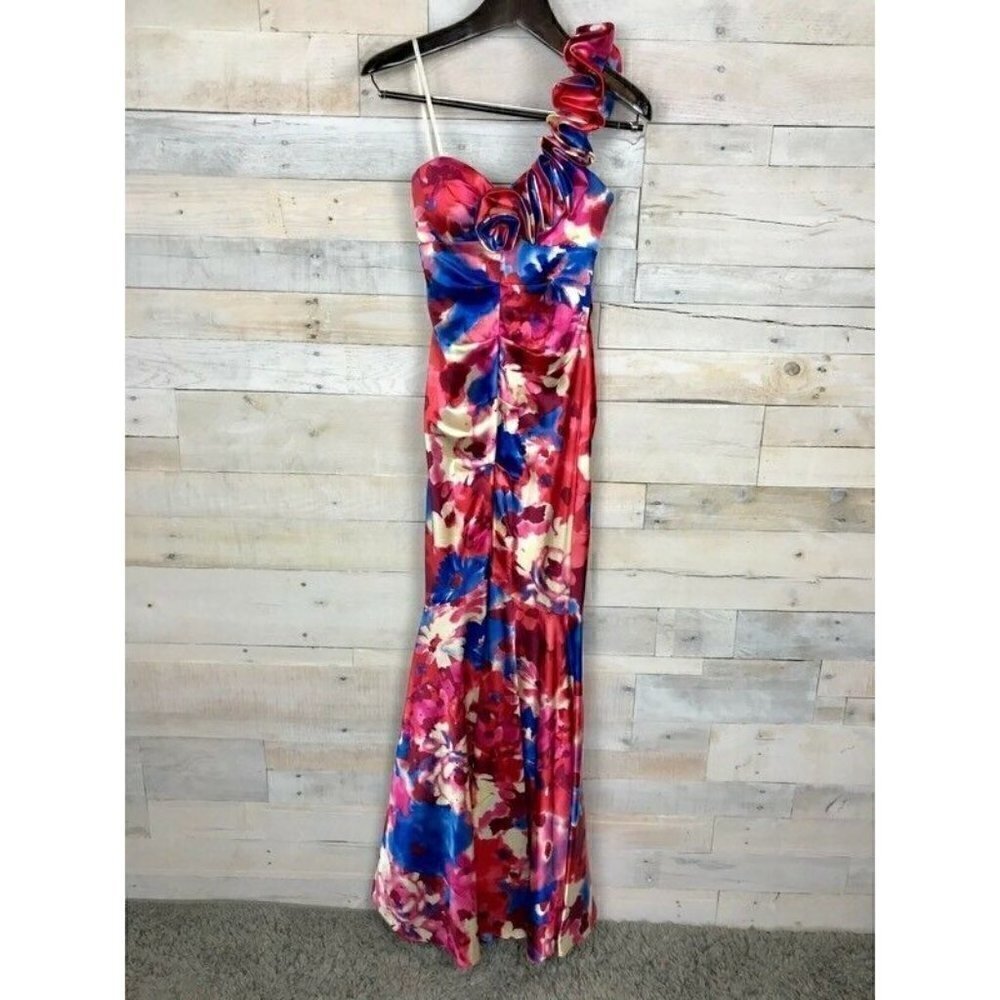Blondie Nites By Stacy Sklar Gown Dress Pink 1